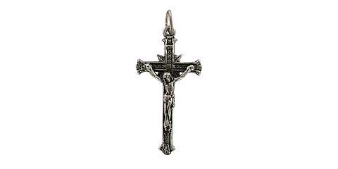 Croce con Cristo riportato in argento 925 - 3,5 cm