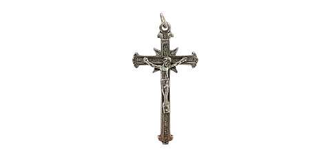 Croce con Cristo riportato in argento 925 - 4,8 cm