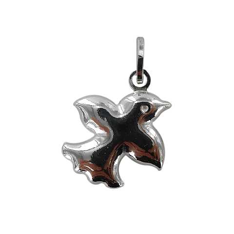 Bomboniera Cresima: croce in metallo con colomba - 4 cm