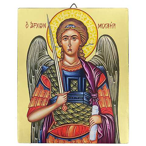 Icona Cristo libro aperto dipinta a mano su legno con fondo oro cm 13x16