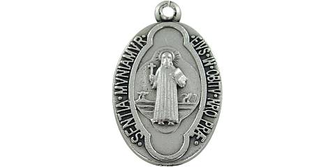 Medaglia San Benedetto in metallo ossidato - 2,5 cm