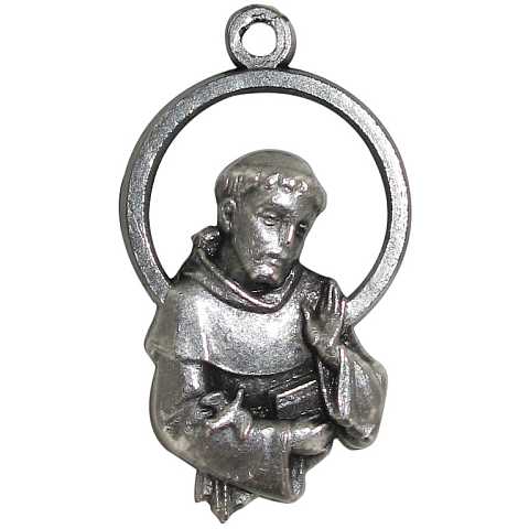Medaglia San Francesco in metallo - 3 cm