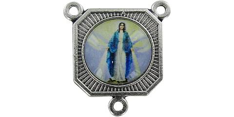 Crociera Miracolosa in metallo ossidato e resina per rosario fai da te