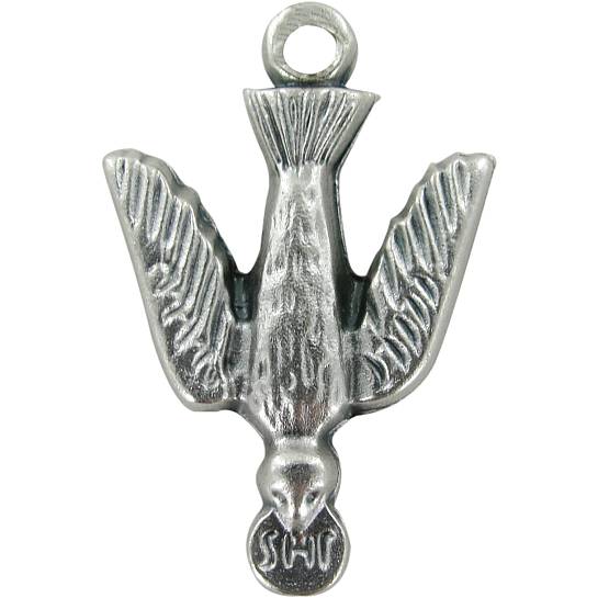 Medaglia Spirito Santo in metallo ossidato - 2,5 cm