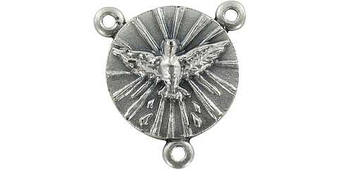 Crociera Spirito Santo tonda in metallo per rosario fai da te