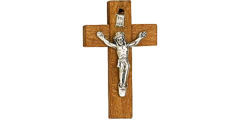 Croce in legno con Cristo - 5 cm