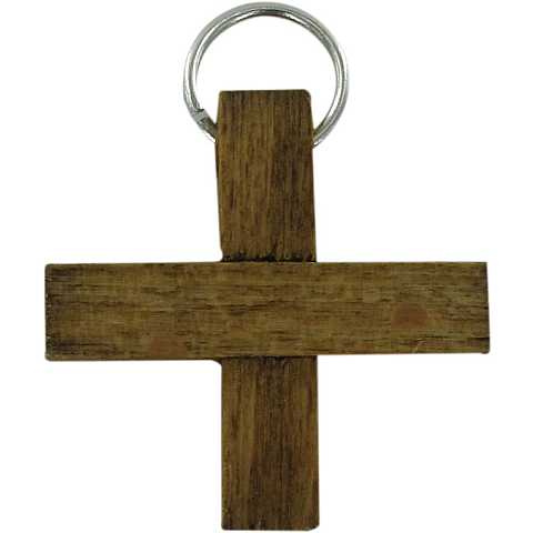 Croce Tau da parete in legno di ulivo (croce di San Francesco d'Assisi) - 16 cm
