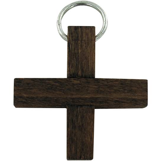 Croce in legno color palissandro - 2,5 cm