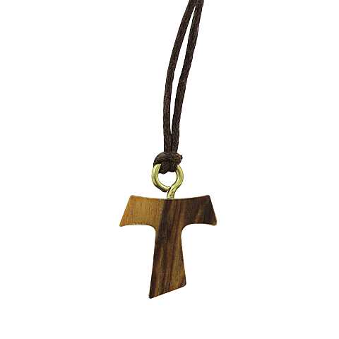 Tau in legno di ulivo da 1,5 cm (croce di San Francesco d'Assisi) - 50 pezzi