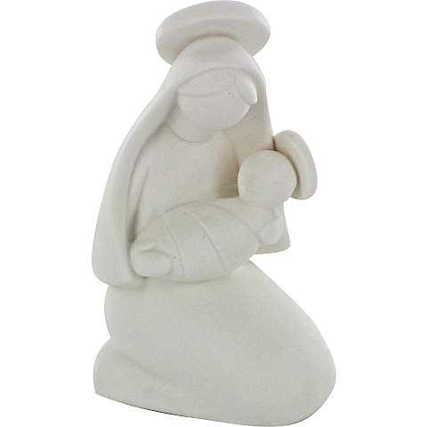 Statuetta Madonna con bambino in braccio - altezza 10 cm