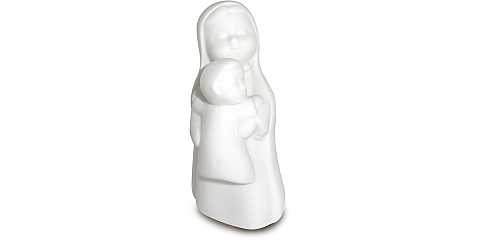Statuetta Madonna con bambino in braccio - altezza 10 cm