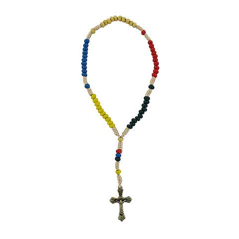 Adesivo resinato per rosario fai da te misura 2 - Cristo libro aperto