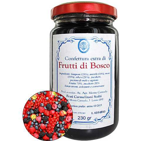 Confettura di frutti di bosco dei Frati Carmelitani Scalzi - Vasetto 230g