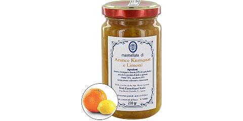 Marmellata di kumquat / mandarino cinese, arance e limoni dei Frati Carmelitani Scalzi  - Vasetto 230g