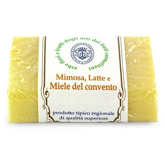 Saponetta alla mimosa, latte e miele dei Frati Carmelitani Scalzi - 100g