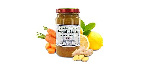 Marmellata di limoni e carote allo zenzero dei Frati Carmelitani Scalzi - Vasetto 230 gr