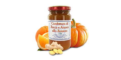 Confettura di zucca e arance allo zenzero del convento dei Frati Carmelitani Scalzi - Vasetto 230 gr