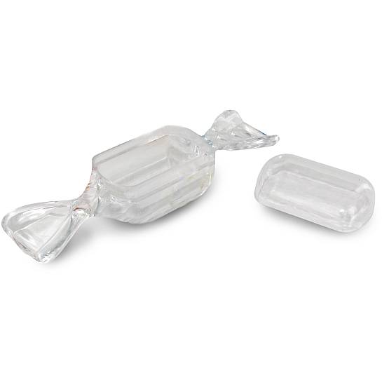 Scatola Portarosario in plastica rigida con forma di caramella 