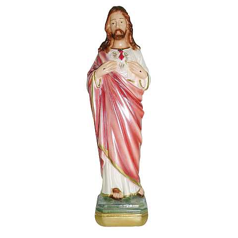 Statua Santa Filomena in gesso madreperlato dipinta a mano - 20 cm
