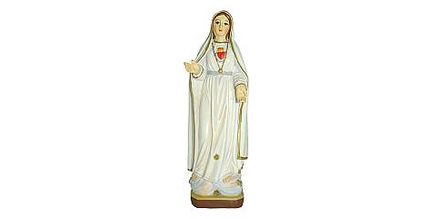 Statua della Madonna di Fatima da 12 cm in confezione regalo con segnalibro in IT/EN/ES/FR