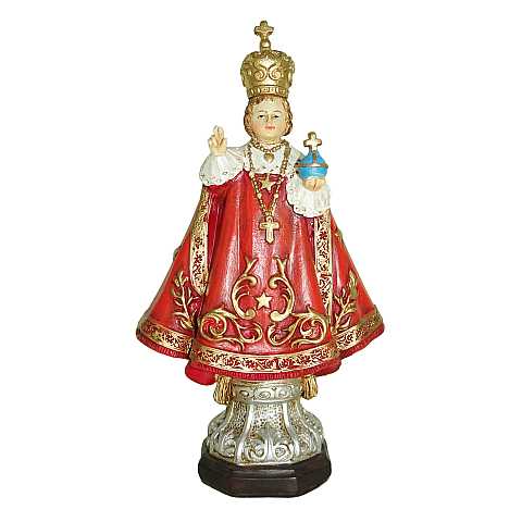 Statua Madonna di Fatima dipinta a mano con occhi di cristallo e strass (circa 70 cm)