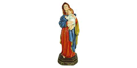 Statua della Madonna Ferruzzi da 12 cm in confezione regalo con segnalibro in IT/EN/ES/FR