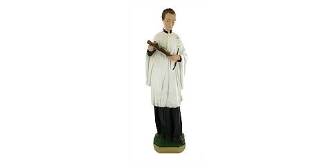 Statua San Luigi Gonzaga in gesso dipinta a mano - 30 cm