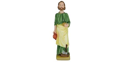 Statua San Giuseppe Lavoratore in gesso dipinta a mano - 30 cm
