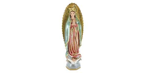 Statua Madonna di Guadalupe in gesso madreperlato dipinta a mano - 40 cm