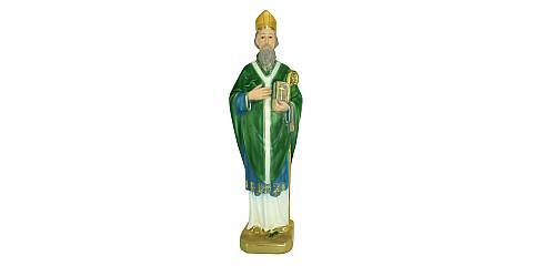 Statua San Patrizio / St. Patrick in gesso dipinta a mano - 40 cm