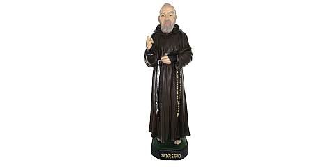 Statua Padre Pio in gesso dipinta a mano - 43 cm