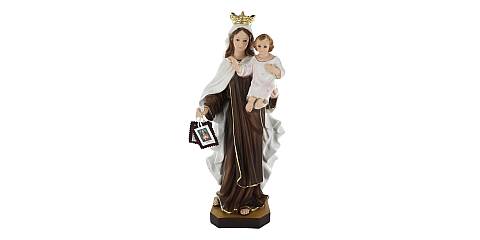 Statua Madonna del Carmine in resina dipinta a mano - 50 cm