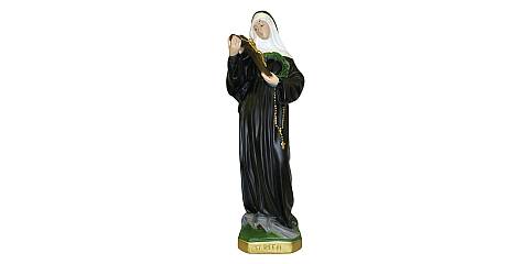 Statua Santa Rita in gesso dipinta a mano - 50 cm