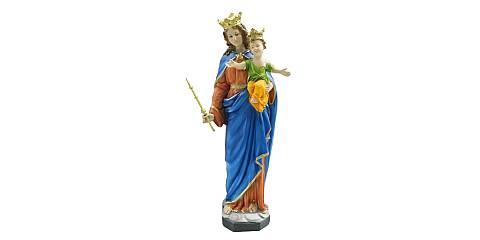 Statua Maria Ausiliatrice in resina dipinta a mano - 60 cm