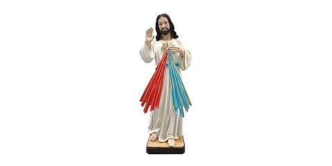 Statua Gesù Misericordioso in resina dipinta a mano - 60 cm