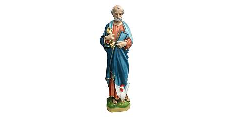 Statua San Pietro in gesso dipinta a mano - 60 cm