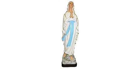 Statua da esterno della Madonna di Lourdes in materiale infrangibile dipinta a mano da circa 130 cm