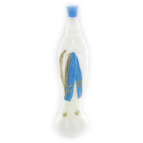 Bottiglia per Acquasanta o Acqua Benedetta, Vergine Maria di Lourdes, Acqua Non Inclusa, Plastica, Altezza 13 Cm