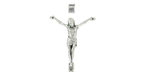Corpo di Cristo per Crocifisso, Metallo, Color Argento, 8 Centimetri