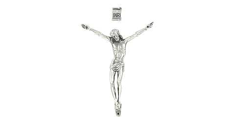Corpo di Cristo per Crocifisso, Metallo, Color Argento, 11 Centimetri
