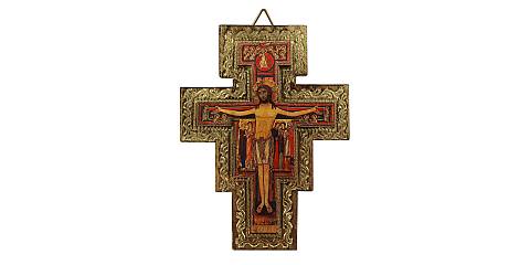 Crocifisso di San Damiano stampa in rilievo - 16,5 x 12,5 cm