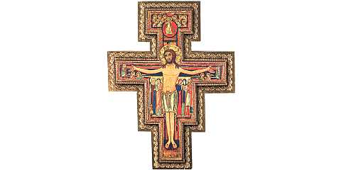 Crocifisso di San Damiano stampa in rilievo - 27 x 20 cm