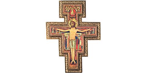 Crocifisso di San Damiano stampa in rilievo - 27 x 20 cm