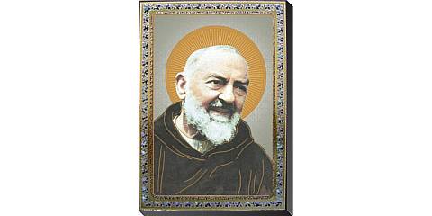 Tavola San Pio stampa su legno - 10 x 14 cm