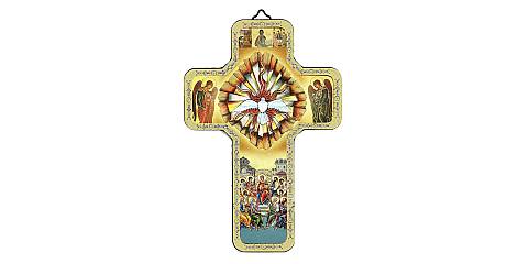 Regalo Cresima: Croce icona dello Spirito Santo - 12 x 18 cm