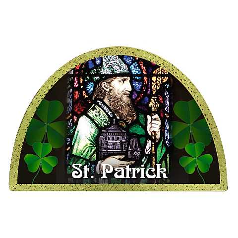 Tavola Saint Patrick (Lough Derg) stampa su legno ad arco - 18 x 12 cm