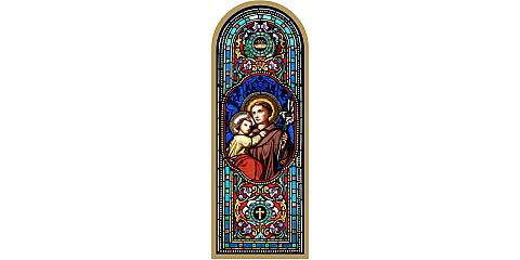 Quadro Sant'Antonio in legno ad arco - 10 x 27 cm