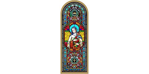 Quadro Santa Teresa in legno ad arco - 10 x 27 cm