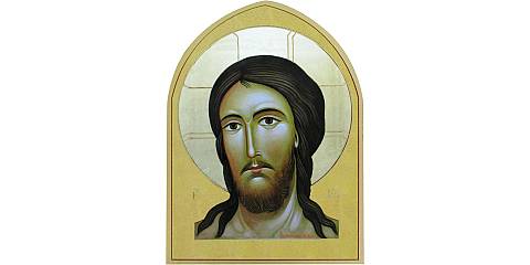 Quadro Volto di Gesù a forma di cuspide - 17,6 x 23,7 cm
