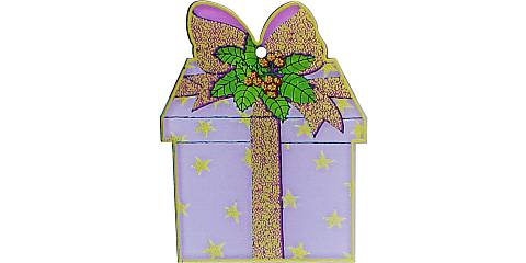 STOCK : Addobbo natalizio: scatola regalo